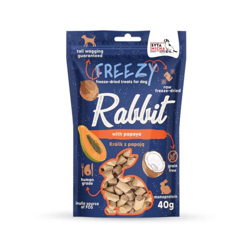 Syta Micha - Freezy - Nyúl-Papaya Fagyasztva szárított jutalomfalat