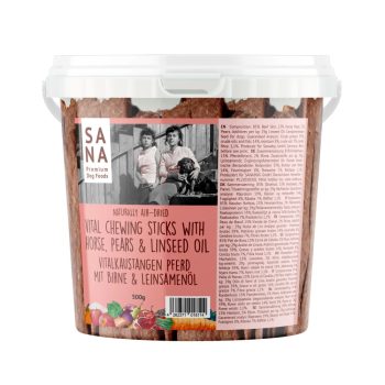   Sana - Fogtisztító Rágórúd - Lóhús Körtével és Lenmagolajjal (500g)