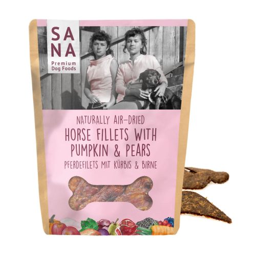 Sana - Filécsíkok - Ló Sütőtökkel és Körtével (100g)