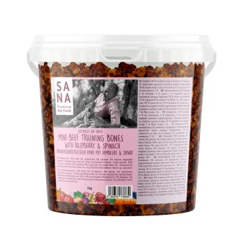   Sana - Tréning csontok - Marha Málnával és Spenóttal (1kg)