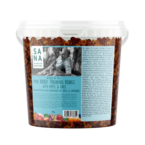 Sana - Tréning csontok - Nyúl Almával és Káposztával (1kg)