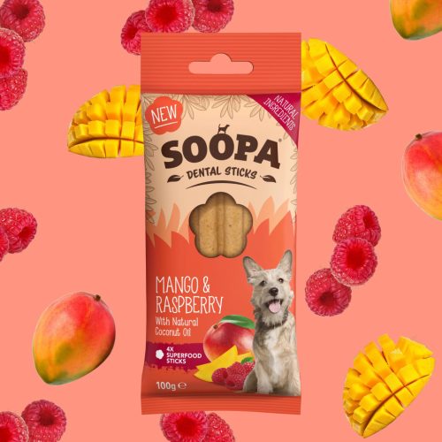 SOOPA - Dental Sticks - Mangó és Málna fogtisztító