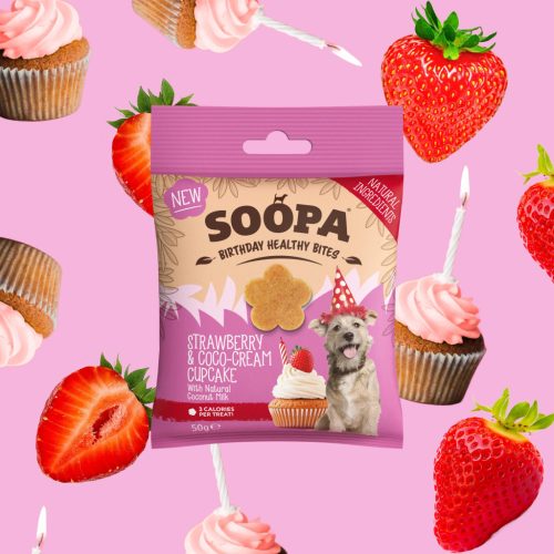 SOOPA - Healthy Bites - Eper és Kókuszkrém falatok - LIMITÁLT