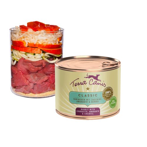 Terra Canis - Classic - Nyúl, Amaránt, Cukkini, Cseresznye menü (200g)