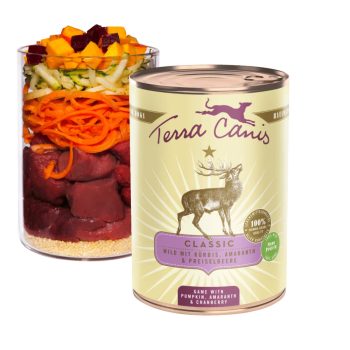   Terra Canis - Classic - Szarvas, Amaránt, Sütőtök, Áfonya menü (400g)