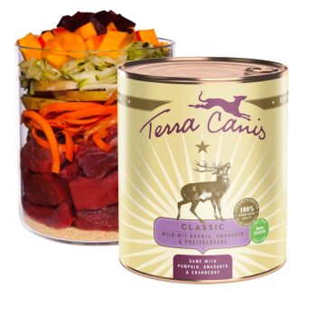   Terra Canis - Classic - Szarvas, Amaránt, Sütőtök, Áfonya menü (800g)