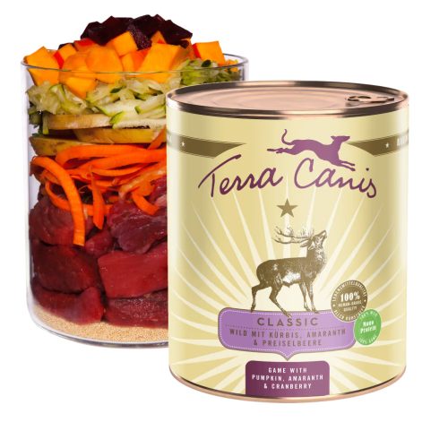 Terra Canis - Classic - Szarvas, Amaránt, Sütőtök, Áfonya menü (800g)
