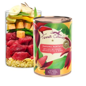   Terra Canis - Flower - Hakuna Pawtata - Antilop, Banán, Édesburgonya, Mangó menü (400g)