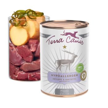 Terra Canis - Hypoallergen - Antilop-Burgonya menü (400g)