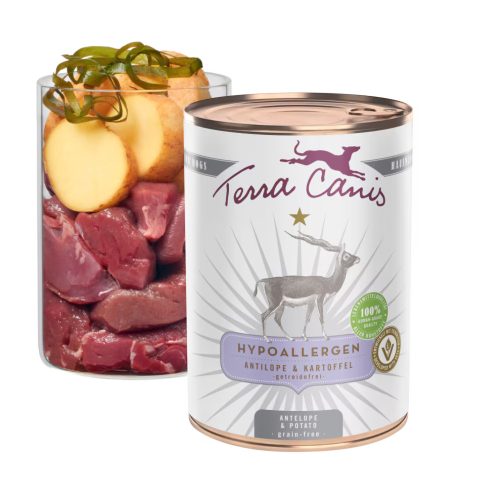 Terra Canis - Hypoallergen - Antilop-Burgonya menü (400g)