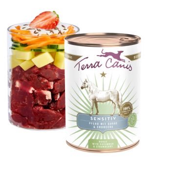 Terra Canis - Sensitive - Lóhús, Uborka, Eper menü (400g)