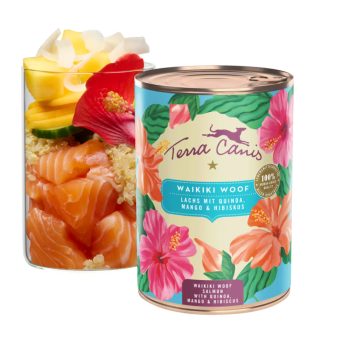   Terra Canis - Flower - Waikiki Woof - Nyári lakoma Lazaccal menü (400g)
