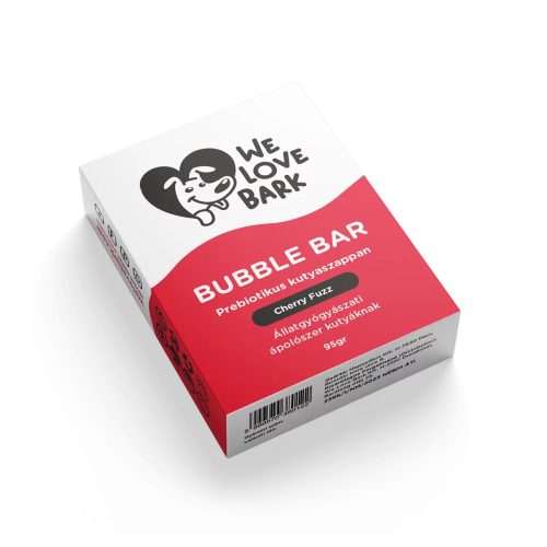 We Love Bark - Bubble Bar - Prebiotikus Kutyaszappan - Wild Cherry