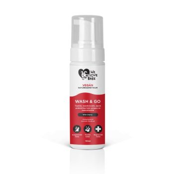   We Love Bark - Wash&Go - Prebiotikus Szőr/Mancstisztító - Wild Cherry