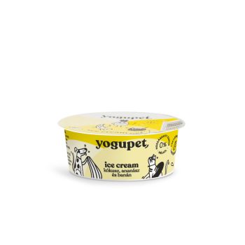   Yogupet - Ice Cream - Joghurt kutyáknak/cicáknak - Ananász, Kókusz és Banán