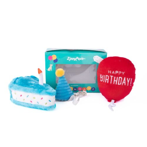 ZippyPaws - Birthday Box - Kék