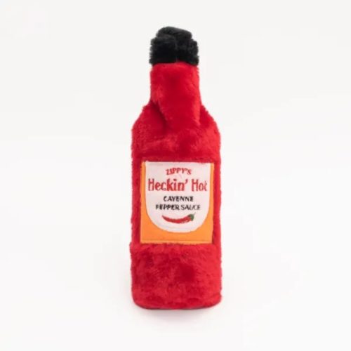 ZippyPaws Bottle Chrusherz - Heckin' Hot - Sípoló műanyag üveggel