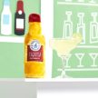 ZippyPaws Bottle Chrusherz - Tequila - Sípoló műanyag üveggel
